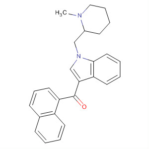 (1-((1-Methylpiperidin-2-yl)methyl)-1h-indol-3-yl)(naphthalen-1-yl)methanone Structure,137642-54-7Structure