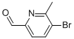 5-Bromo-6-methyl-2-pyridinecarboxaldehyde Structure,137778-18-8Structure