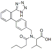 (R)-2-(n-((2’-(1h-tetrazol-5-yl)-[1,1’-biphenyl]-4-yl)methyl)pentanamido)-3-methylbutanoic acid Structure,137862-87-4Structure