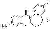 1-(4-Amino-2-methylbenzoyl)-7-chloro-3,4-dihydro-1h-benzo[b]azepin-5(2h)-one Structure,137977-97-0Structure