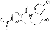 7-Chloro-1-(2-methyl-4-nitrobenzoyl)-3,4-dihydro-1h-benzo[b]azepin-5(2h)-one Structure,137982-91-3Structure