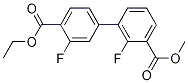 Methyl3-(4-(ethoxycarbonyl)-3-fluorophenyl)-2-fluorobenzoate Structure,1381944-56-4Structure