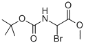 Methyl 2-bromo-2-((tert-butoxycarbonyl)amino)acetate Structure,138219-39-3Structure