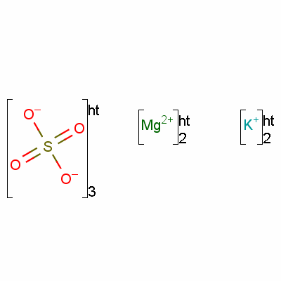 Dipotassium magnesium(+2) cation trisulfate Structure,13826-56-7Structure