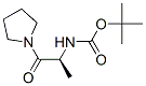 (S)-2-n-boc-amino-1-pyrrolidin-1-yl-propan-1-one Structure,138356-92-0Structure