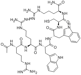 Ac-arg-arg-trp-trp-cys-arg-nh2 Structure,138559-60-1Structure