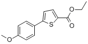 Ethyl 5-(4-methoxyphenyl)thiophene-2-carboxylate Structure,13858-71-4Structure