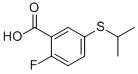 2-Fluoro-5-(isopropylthio)benzoic acid Structure,138736-66-0Structure