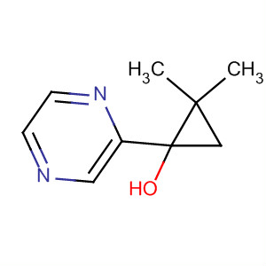 2,2-Dimethyl-1-(pyrazin-2-yl)cyclopropanol Structure,138836-03-0Structure