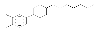 Trans-1,2-difluoro-4-(4-heptyl-cyclohexyl)-benzene Structure,139136-72-4Structure