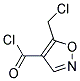 4-Isoxazolecarbonyl chloride, 5-(chloromethyl)-(9ci) Structure,139442-86-7Structure