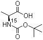 Boc-ala-oh-15n Structure,139952-87-7Structure