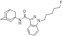 1-(5-Fluoropentyl)-n-tricyclo[3.3.1.13,7]dec-1-yl-1h-indazole-3-carboxamide Structure,1400742-13-3Structure