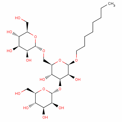 (2R,3S,4S,5S,6R)-2-[(2R,3S,4S,5R,6R)-3,5-Dihydroxy-2-Octoxy-6-[[(2S,3S,4S,5S,6R)-3,4,5-Trihydroxy-6-(Hydroxymethyl)Oxan-2-Yl]Oxymethyl]Oxan-4-Yl]Oxy-6-(Hydroxymethyl)Oxane-3,4,5-Triol Structure,140147-36-0Structure