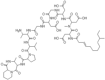 Amphomycin calcium Structure,1402-82-0Structure