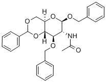 N-((4ar,6r,7r,8r,8as)-6,8-bis(benzyloxy)-2-phenylhexahydropyrano[3,2-d][1,3]dioxin-7-yl)acetamide Structure,14040-20-1Structure