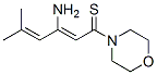 Morpholine, 4-(3-amino-5-methyl-1-thioxo-2,4-hexadienyl)-(9ci) Structure,140868-77-5Structure