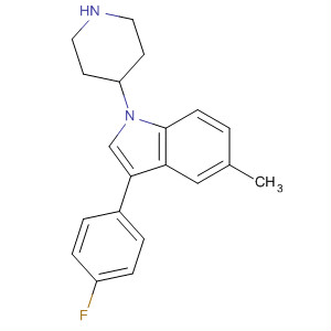 3-(4-Fluorophenyl)-5-methyl-1-(4-piperidyl)-1h-indole Structure,141306-22-1Structure