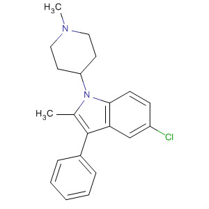 5-Chloro-2-methyl-3-phenyl-1-(1 -methyl-4-piperidyl)-1h-indole Structure,141306-57-2Structure