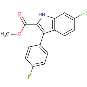 Methyl 6-chloro-3-(4-fluorophenyl)-1h-indole-2-carboxylate Structure,141306-86-7Structure