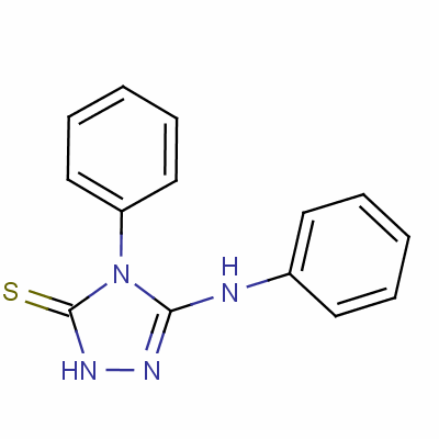 4-Phenyl-5-phenylamino-1,2,4-triazole-3-thione Structure,14132-84-4Structure