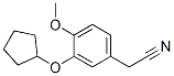 3-(Cyclopentyloxy)-4-methoxyphenylacetonitrile Structure,141333-36-0Structure