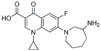 7-(3-Aminoazepan-1-yl)-1-cyclopropyl-6-fluoro-4-oxo-1,4-dihydroquinoline-3-carboxylicacid Structure,141388-65-0Structure