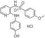 N-[2-[(4-hydroxyphenyl)amino]-3-pyridinyl]-4-methoxybenzenesulfonamide monohydrochloride Structure,141450-48-8Structure