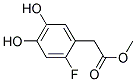 Benzeneacetic acid, 2-fluoro-4,5-dihydroxy-, methyl ester (9ci) Structure,141523-25-3Structure