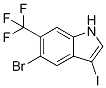 5-Bromo-3-iodo-6-(trifluoromethyl)-1h-indole Structure,1420537-61-6Structure