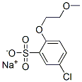 5-Chloro-2-(2-methoxyethoxy)-benzene sulfonic acid sodium Structure,142095-12-3Structure