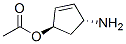 2-Cyclopenten-1-ol,4-amino-,acetate(ester),(1r-trans)-(9ci) Structure,142697-70-9Structure