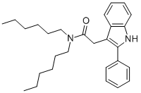 N,n-dihexyl-2-phenylindole-3-acetamide Structure,142720-26-1Structure