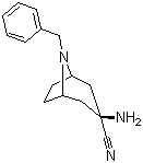 3-Amino-8-benzyl-8-azabicyclo[3.2.1]octane-3-carbonitrile Structure,142838-94-6Structure