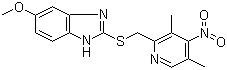 5-Methoxy-2-(((3,5-dimethyl-4-nitro-2-pyridinyl)methyl)thio)-1h-benzimidazole Structure,142885-91-4Structure