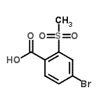 4-Bromo-2-(methylsulfonyl)benzoic acid Structure,142994-02-3Structure