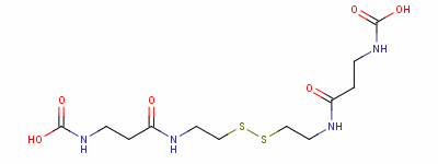 [3-[2-[2-[3-(Carboxyamino)propanoylamino]ethyldisulfanyl]ethylamino]-3-oxopropyl]carbamic acid Structure,143129-01-5Structure