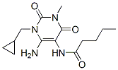 Pentanamide, n-[6-amino-1-(cyclopropylmethyl)-1,2,3,4-tetrahydro-3-methyl-2,4-dioxo-5-pyrimidinyl]- Structure,143148-55-4Structure