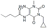 Pentanamide, n-[6-amino-3-(cyclopropylmethyl)-1,2,3,4-tetrahydro-1-methyl-2,4-dioxo-5-pyrimidinyl]- Structure,143148-56-5Structure