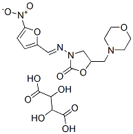 5-Morpholinomethyl-3-[5-nitrofurfurylideneamino]-2-oxazolidinone tartrate salt Structure,14343-71-6Structure