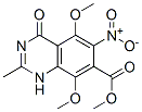 7-Quinazolinecarboxylic acid, 1,4-dihydro-5,8-dimethoxy-2-methyl-6-nitro-4-oxo-, methyl ester (9ci) Structure,143430-44-8Structure