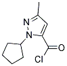 1H-pyrazole-5-carbonyl chloride, 1-cyclopentyl-3-methyl-(9ci) Structure,143469-40-3Structure