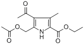 Ethyl 4-acetyl-5-[(acetyloxy)methyl]-3-methyl-1h-pyrrole-2-carboxylate Structure,143583-56-6Structure