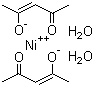 Nickel(II) acetylacetonate dihydrate Structure,14363-16-7Structure