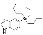 1H-Indole, 5-(tributylstannyl)- Structure,143724-34-9Structure