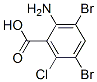 2-Amino-3,5-dibromo-6-chlorobenzoic acid Structure,143769-25-9Structure