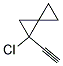 Spiro[2.2]pentane, 1-chloro-1-ethynyl-(9ci) Structure,143962-00-9Structure