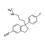 1-(4-Fluorophenyl)-1-[3-(methylamino)propyl]-1,3-dihydro-2-benzofuran-5-carbonitrile Structure,144025-14-9Structure