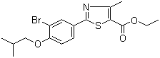 5-Thiazolecarboxylic acid, 2-[3-bromo-4-(2-methylpropoxy)phenyl]-4-methyl-, ethyl ester Structure,144060-96-8Structure