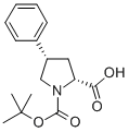 (2R,4s)-1-(tert-butoxycarbonyl)-4-phenylpyrrolidine-2-carboxylic acid Structure,144069-70-5Structure